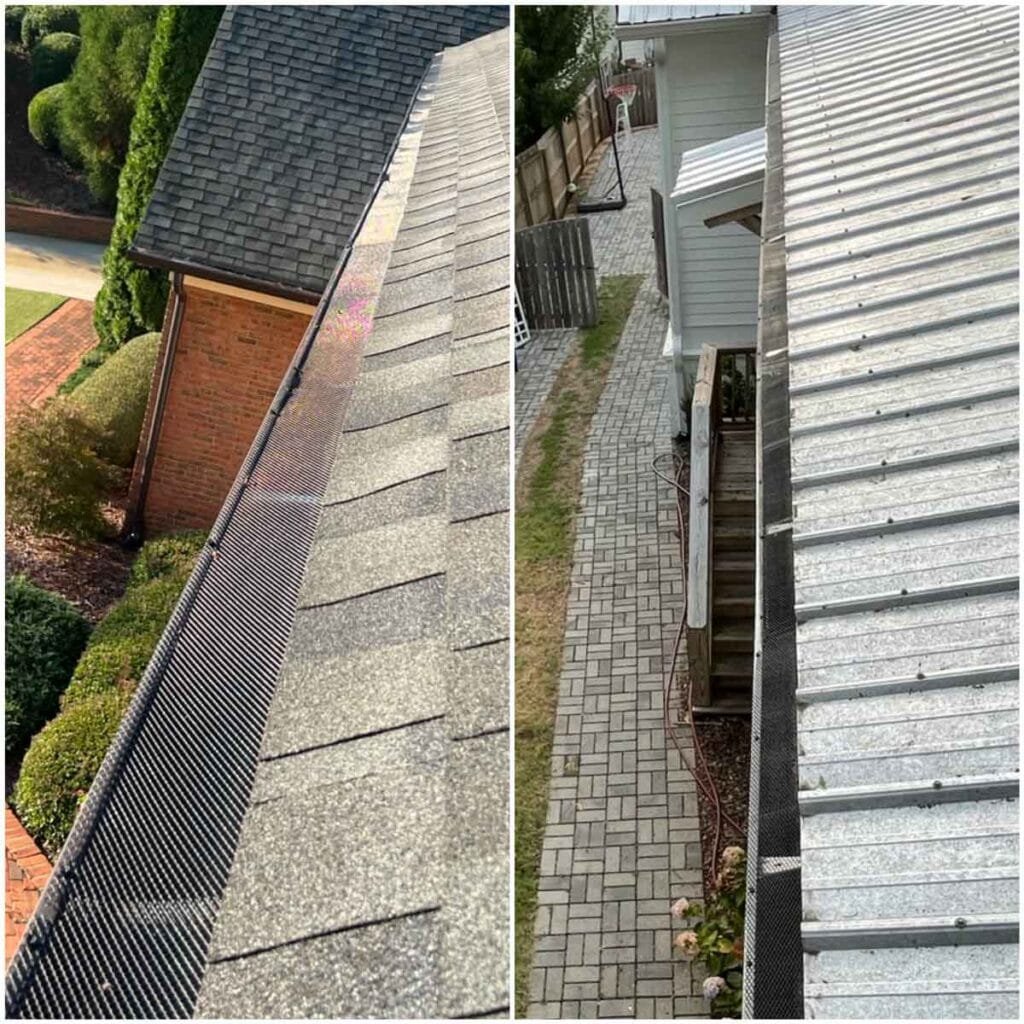 gutter screen install